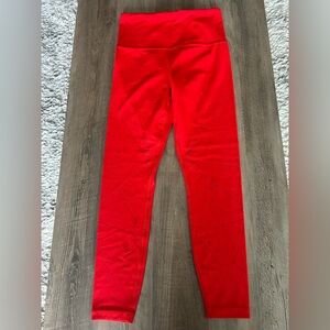 NWOT Athleta Perforated Leggings 23” Sz XS *red*